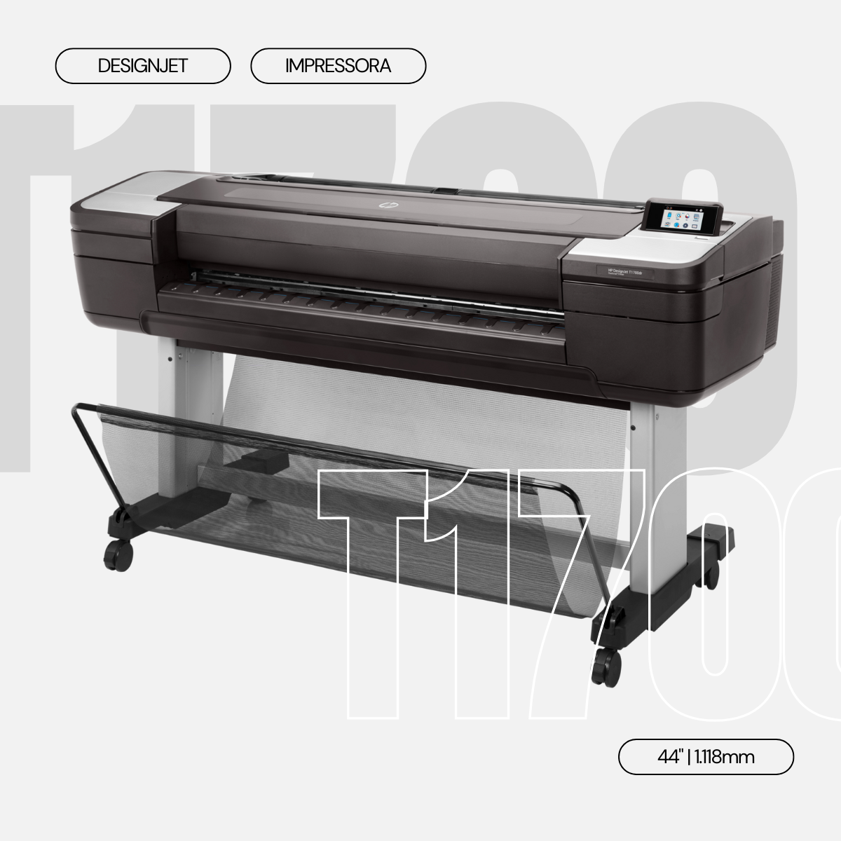 IMPRESSORA PLOTTER HP T1700 DR DESIGNJET 44"