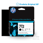 3ED70A - CARTUCHO DE TINTA PLOTTER DESIGNJET HP 712 PRETO 38ML