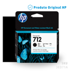 3ED71A - CARTUCHO DE TINTA PLOTTER DESIGNJET HP 712 PRETO 80ML