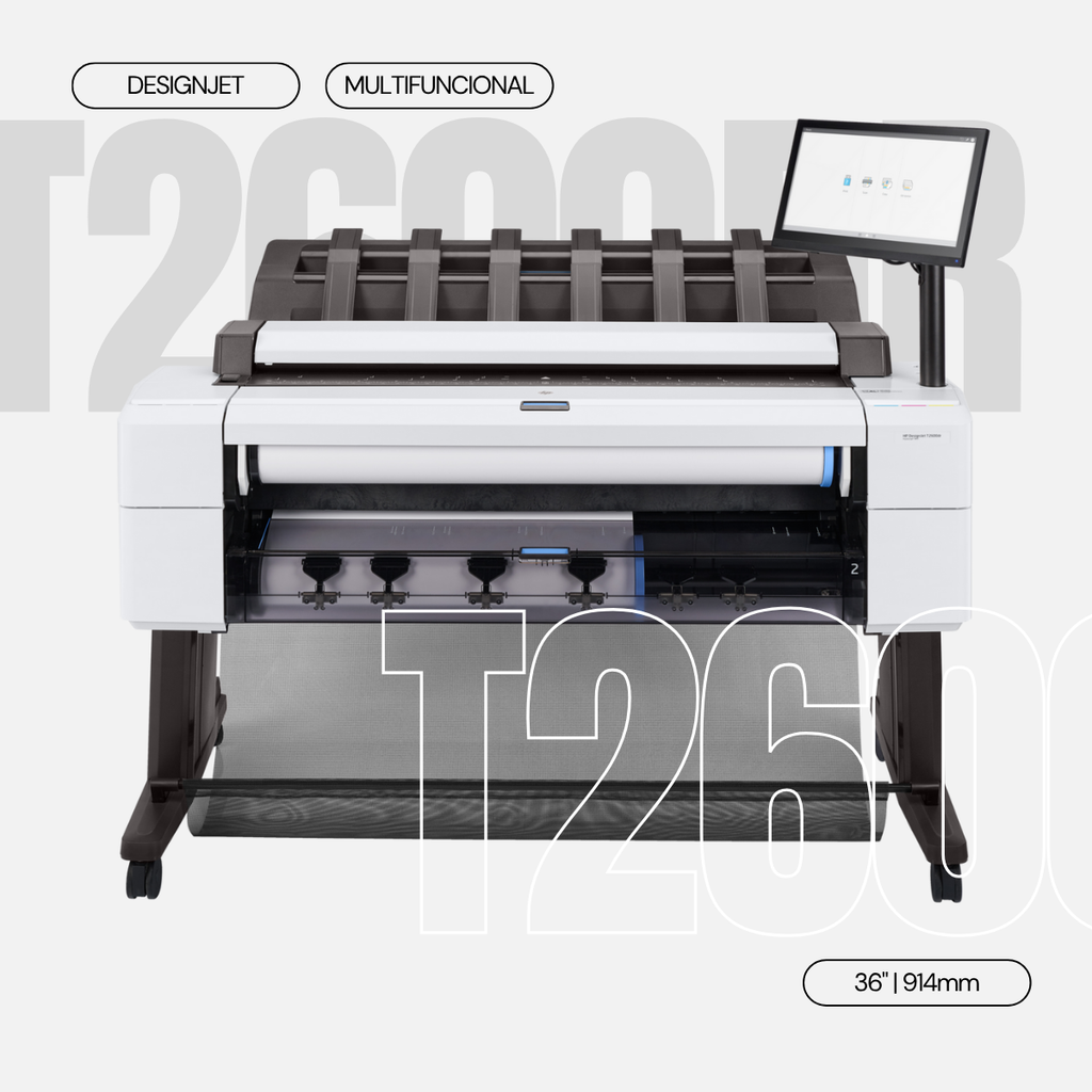 3EK15A - IMPRESSORA MULTIFUNCIONAL PLOTTER HP T2600DR DESIGNJET 36"