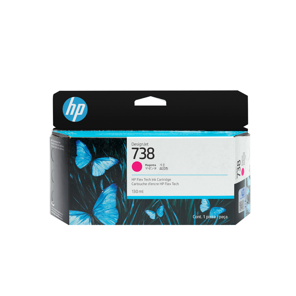498N6A - CARTUCHO DE TINTA PLOTTER DESIGNJET HP 738 MAGENTA 130ML