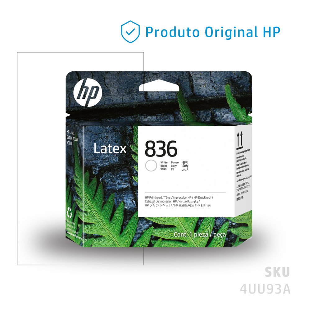 4UU93A - CABEÇA DE IMPRESSÃO HP LÁTEX 836 BRANCO