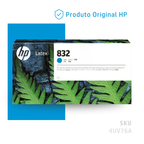 4UV76A - CARTUCHO DE TINTA HP LÁTEX 832 CIANO 1 LITRO