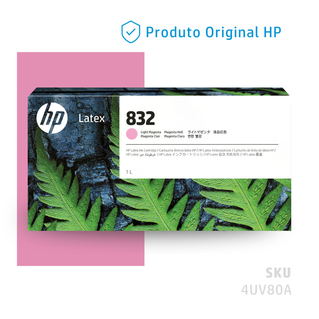 4UV80A - CARTUCHO DE TINTA HP LÁTEX 836 MAGENTA CLARO 1 LITRO