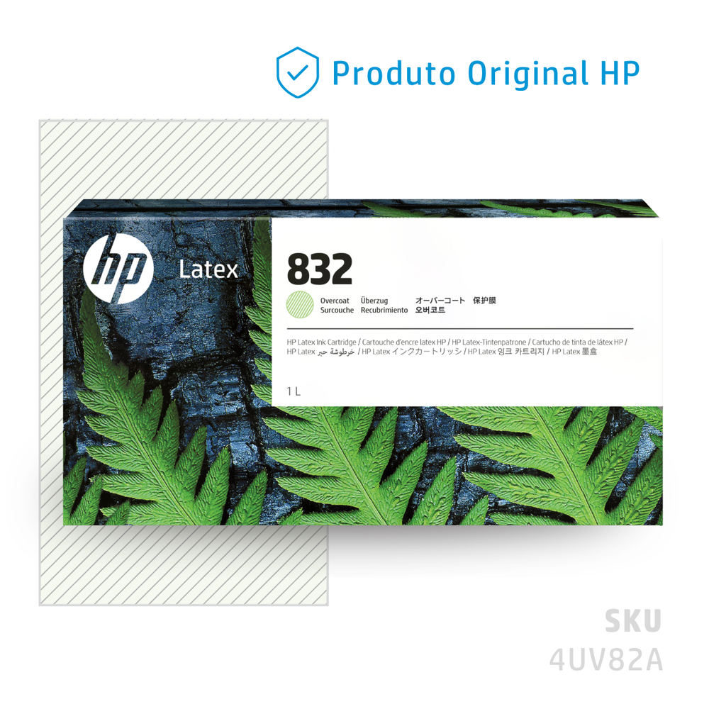 4UV82A - CARTUCHO DE TINTA HP LÁTEX 836 OVERCOAT 1 LITRO