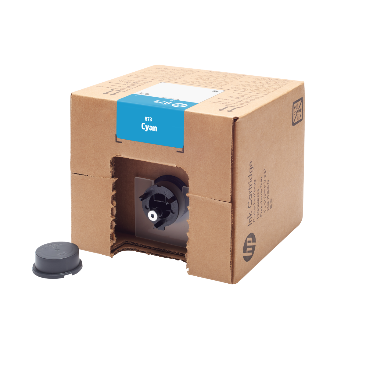 4UV85A - CARTUCHO DE TINTA HP LÁTEX 873 CIANO 3 LITROS