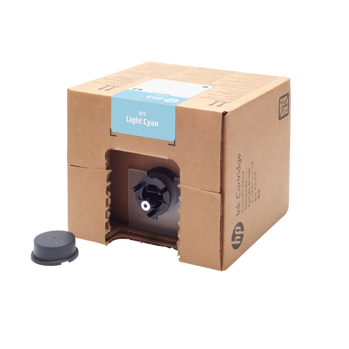 4UV88A - CARTUCHO DE TINTA HP LÁTEX 873 CIANO CLARO 3 LITROS