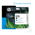 4UV95A - CABEÇA DE IMPRESSÃO HP LÁTEX 836 PRETO E CIANO