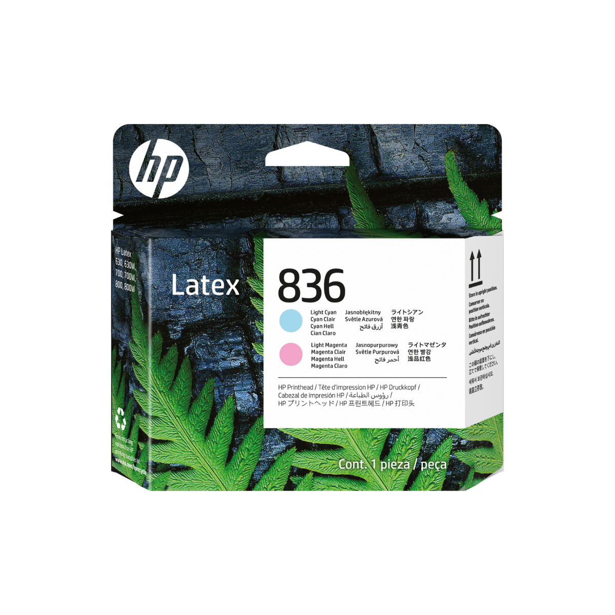 4UV97A - CABEÇA DE IMPRESSÃO HP LÁTEX 836 CIANO CLARO E MAGENTA CLARO