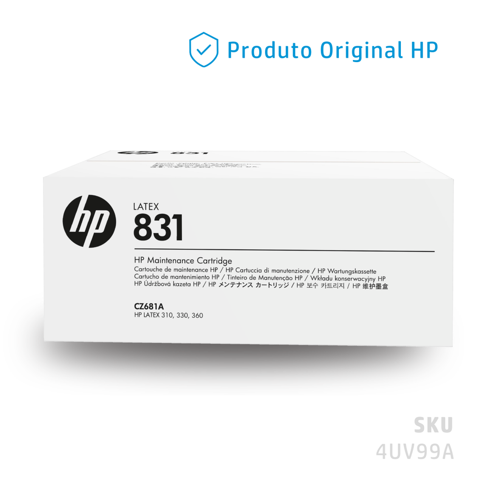 4UV99A - CARTUCHO DE MANUTENÇÃO HP LÁTEX 821 MANUTENÇÃO
