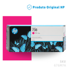 676M7A - CARTUCHO DE TINTA PLOTTER DESIGNJET HP 738 MAGENTA 300ML