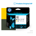 C9384A - CABEÇA DE IMPRESSÃO PLOTTER DESIGNJET HP 72 PRETO FOSCO E AMARELO
