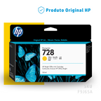 F9J65A - CARTUCHO DE TINTA PLOTTER DESIGNJET HP 728 AMARELO 130ML