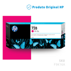 F9K16A - CARTUCHO DE TINTA PLOTTER DESIGNJET HP 728 MAGENTA 300ML