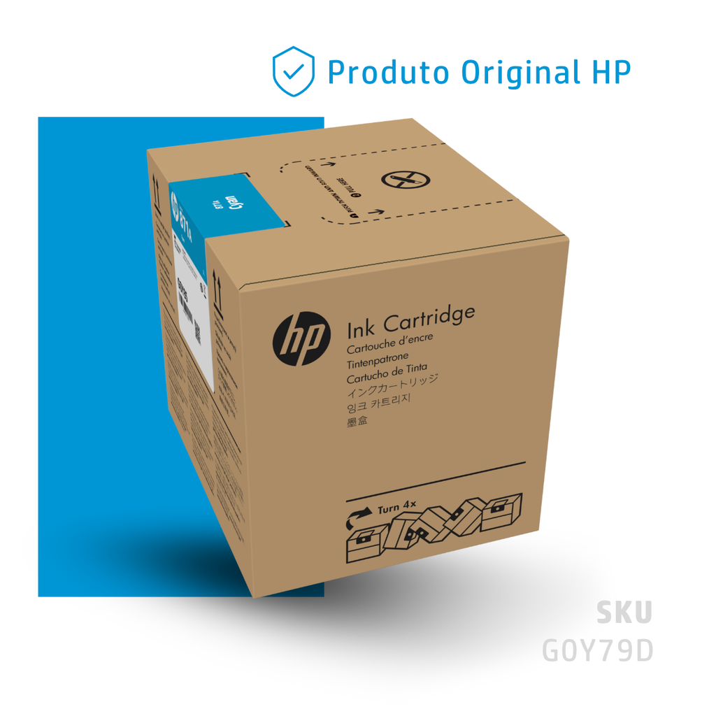 G0Y79D - CARTUCHO DE TINTA HP LÁTEX 871A CIANO 3 LITROS