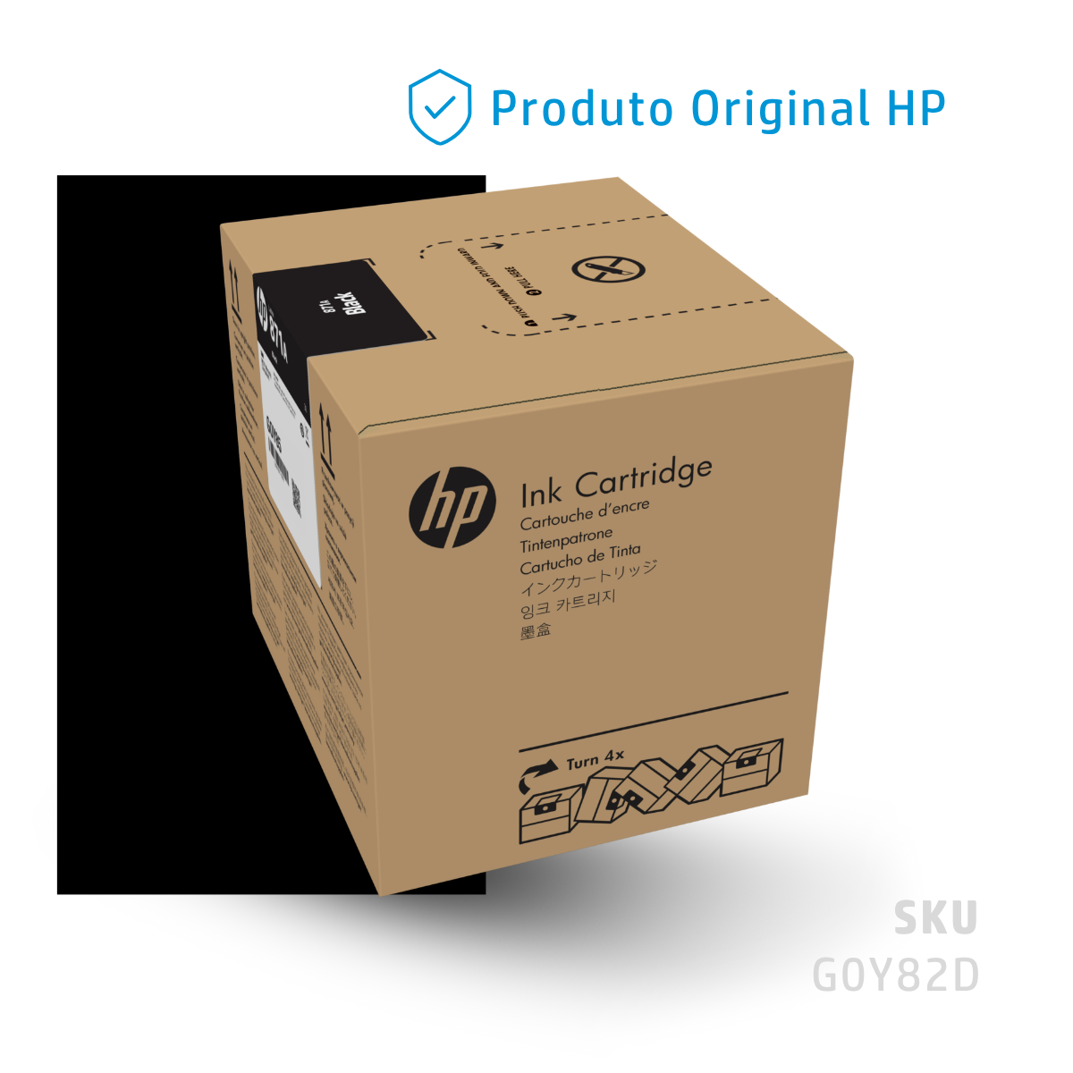 G0Y82D - CARTUCHO DE TINTA HP LÁTEX 871A PRETO 3 LITROS