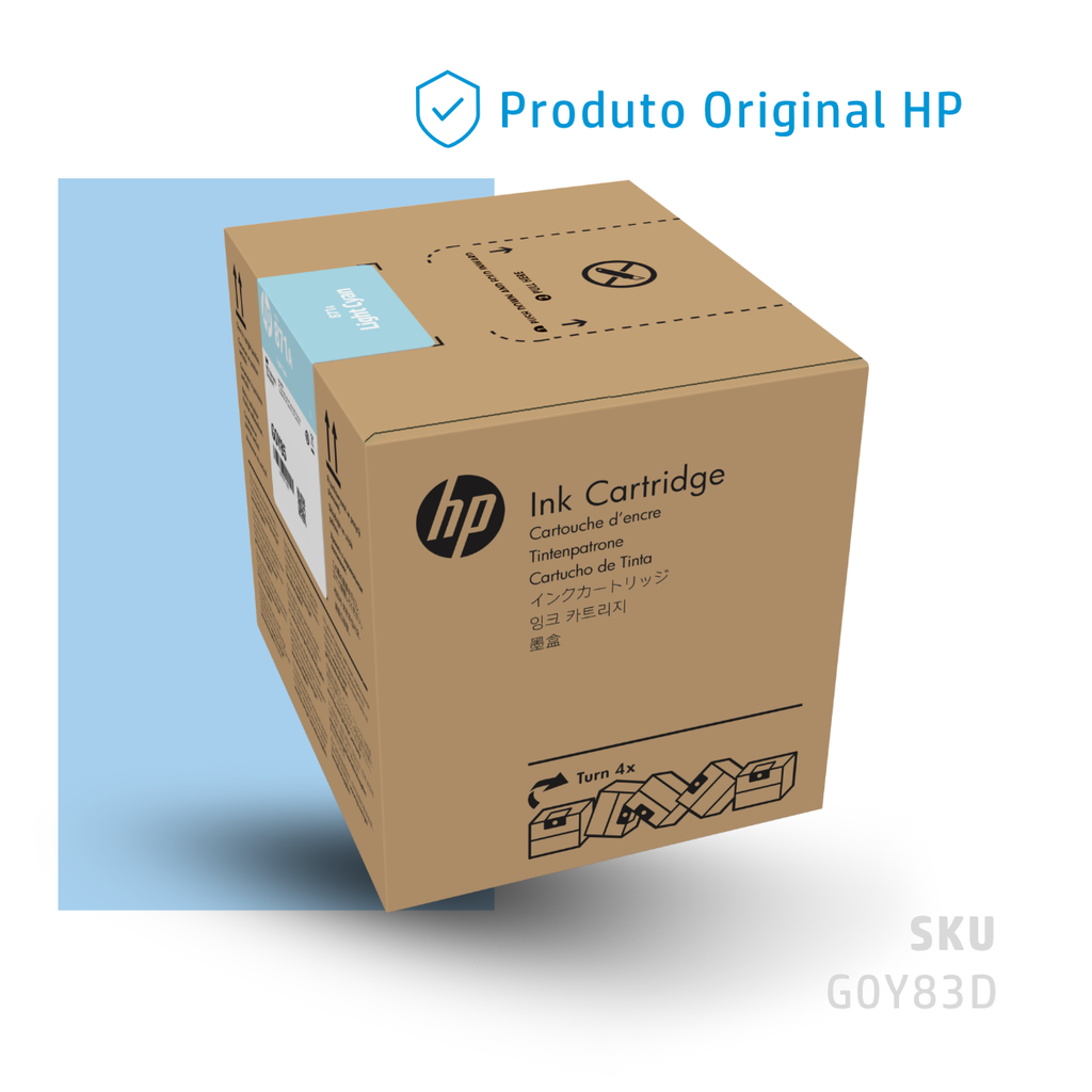 G0Y83D - CARTUCHO DE TINTA HP LÁTEX 871A CIANO CLARO 3 LITROS