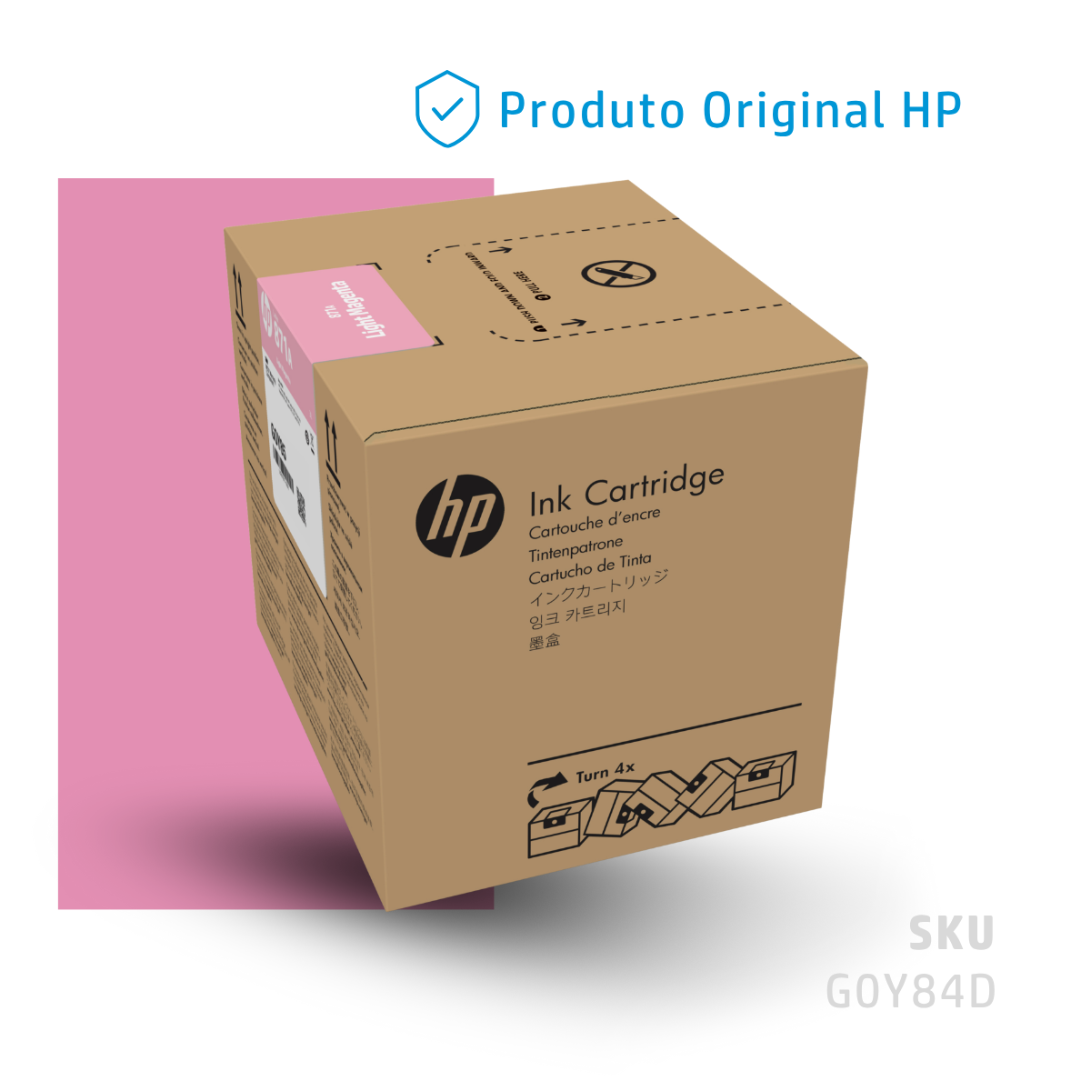 G0Y84D - CARTUCHO DE TINTA HP LÁTEX 871A MAGENTA CLARO 3 LITROS