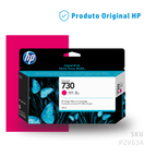 P2V63A - CARTUCHO DE TINTA PLOTTER DESIGNJET HP 730 MAGENTA 130ML