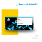 P2V70A - CARTUCHO DE TINTA PLOTTER DESIGNJET HP 730 AMARELO 300ML