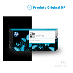 P2V73A - CARTUCHO DE TINTA PLOTTER DESIGNJET HP 730 PRETO FOTOGRÁFICO 300ML
