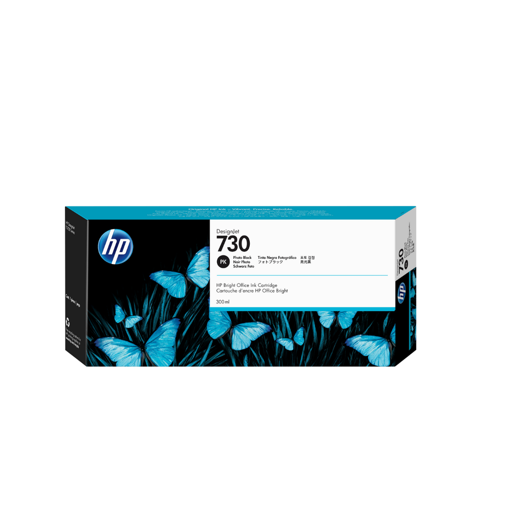 P2V73A - CARTUCHO DE TINTA PLOTTER DESIGNJET HP 730 PRETO FOTOGRÁFICO 300ML