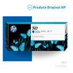 P2V85A - CARTUCHO DE TINTA PLOTTER DESIGNJET HP 747 AZUL CROMÁTICO 300ML